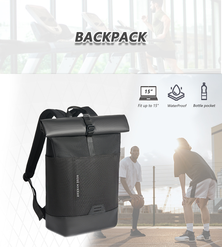 Roll top Backpack 1