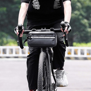 Adults Road Bike Front Frame Handlebar Bag with Removable Shoulder Strap