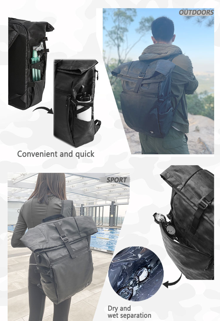 Roll top backpack 4